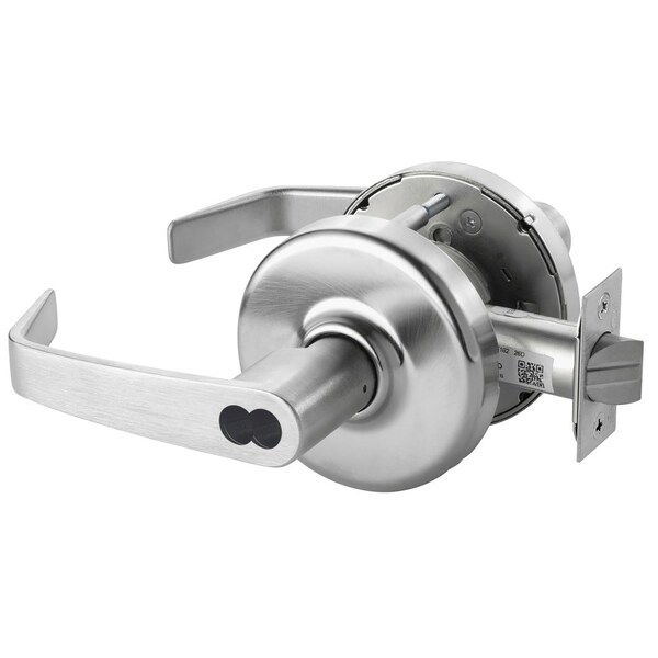 Corbin Russwin Grade 1 Classroom Cylindrical Lock, Newport Lever, D Rose, LFIC 6-Pin Less Core, Satin Chrome Finish CLX3355 NZD 626 CL6 - main